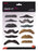 Party Tashes, , Assorted Designs & Colours, 12Pk, Self Adhesive