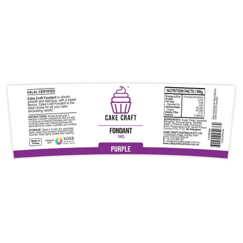 Cake Craft Purple Fondant 1kg