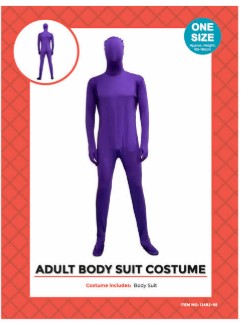 Adult Morph Body Suit Costume Purple