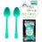 Plastic Spoon 20 Pack - Green
