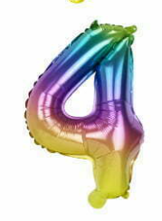 Foil Balloon 36 cm Rainbow 4