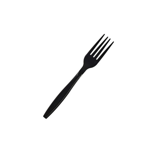Reusable Heavy Duty Fork Black 20 Pack