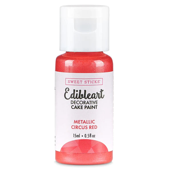 Metallic Circus Red Edibleart Paint 15ml