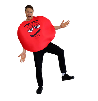 Red Adult Chocolate Coloured Costume - One Size