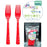 Plastic Fork 20 Pack - Red