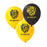 Richmond Tigers 30cm latex balloon in yellow and black team colours, uninflated