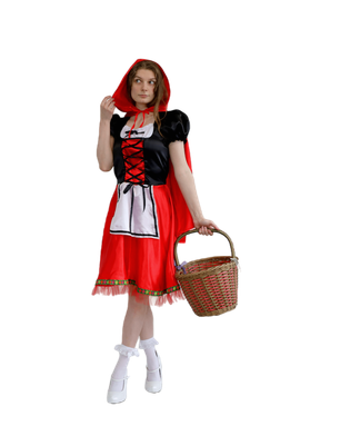Red Riding Hood Adult Dress And Cape 8-10