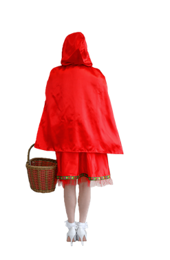 Red Riding Hood Adult Dress And Cape 10-12
