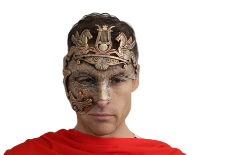 Copper/Gold Roman Half Face Mask