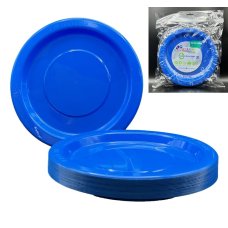 Plastic Dinner Plate 20 Pack - Royal Blue
