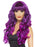 Purple Siren Wig, long with Fringe