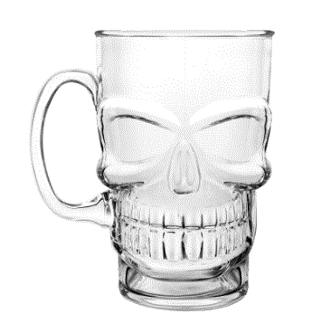 Skull Beer Mug - DOES NOT LIGHT UP