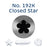 No. 192K Closed Star Medium Piping Tip