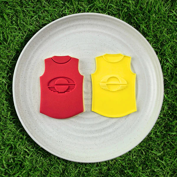 AFL Gold Coast Suns Football Team Guernsey Cutter & Embosser Set