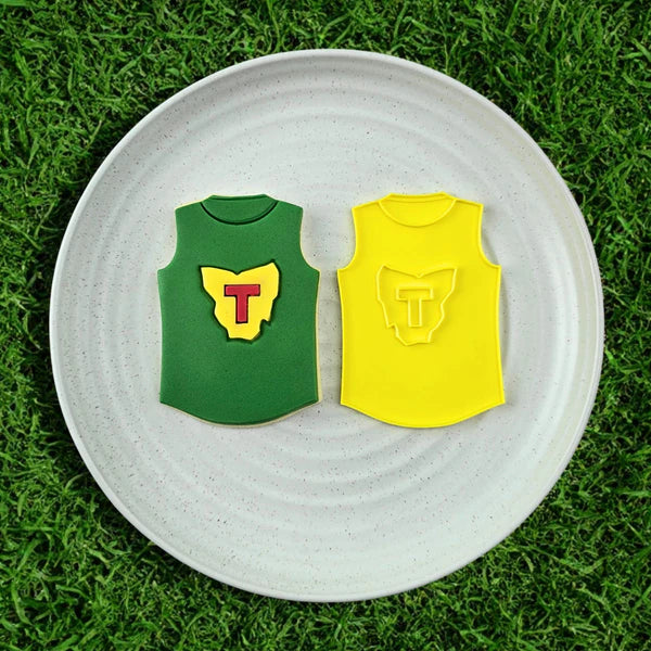 AFL Tasmania Tassie Devils Football Team Guernsey Cutter & Embosser Set