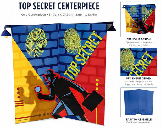 Top Secret Centrepiece 34.7cm x 27.2cm