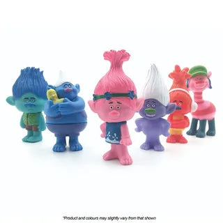 Trolls Plastic Figurines 6 Piece Set