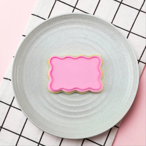 Wavy Rectangle Cutter And Debosser Set