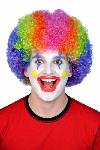 Clown Wig - Multi Coloured