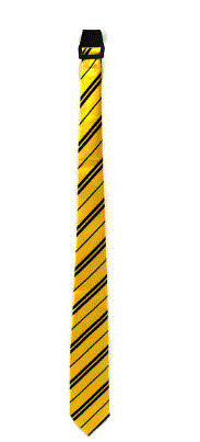 Long Tie With Stripe (Yellow)