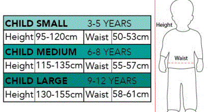 Little Skeleton Girls Costume - 9 - 12 Years