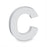 C Letter Alpha Art Wooden
