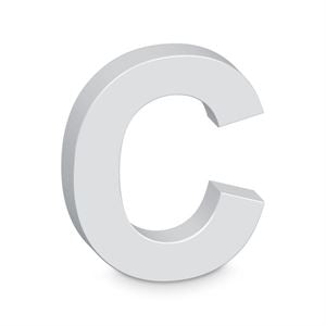 C Letter Alpha Art Wooden