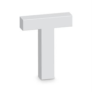 T Letter Alpha Art Wooden