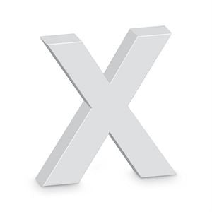 X Letter Alpha Art Wooden