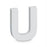 U Letter Alpha Art Wooden