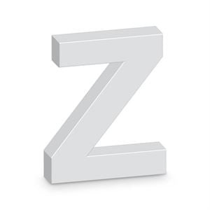 Z Letter Alpha Art Wooden