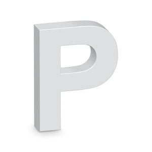 P Letter Alpha Art Wooden