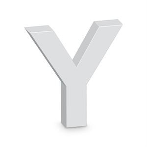 Y Letter Alpha Art Wooden