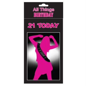Diamante 21 Today Sash in Black