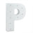 LED Alpha Light White Letter P