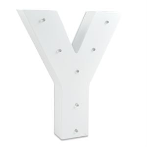 LED Alpha Light White Letter Y