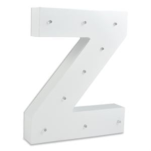 LED Alpha Light White Letter Z