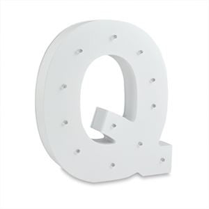 LED Alpha Light White Letter Q