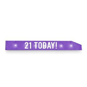 Flashing 21 Today Sash Purple