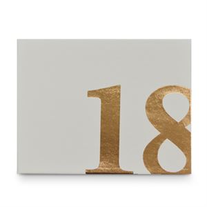 18 Guest Book Rose Gold Text