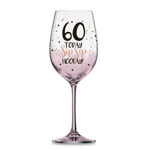 Assorted Aged Sip Sip Hooray Wine Glasses 430ml