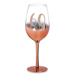 Assorted Aged Rose Gold Ombre Wine Glasses 430ml