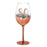 Assorted Aged Rose Gold Ombre Wine Glasses 430ml