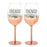 Assorted Enagaged/Mr & Mrs Ombre Rose Gold Wine Glasses