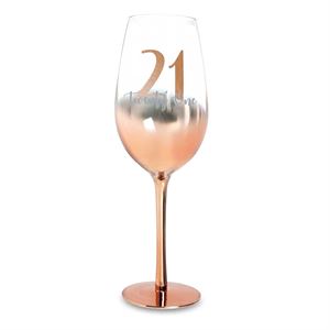 Ombre Rose Gold Aged Champagne Glasses Assorted