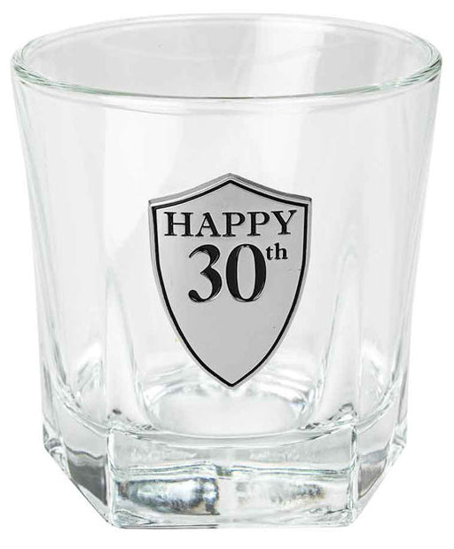 30th Whisky Glass 210ml
