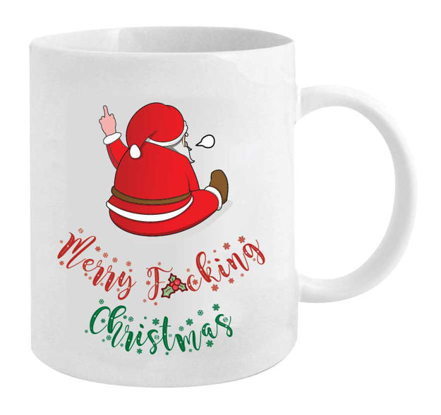 Assorted humorous Christmas Coffee Mugs