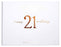 Happy 21st Birthday Rose Gold Guest Book