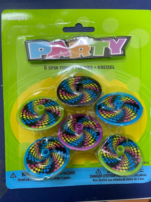 Spin Tops - 6 Pack