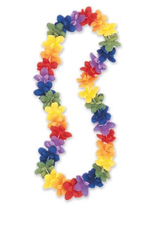 Luau Flower Lei- Assorted Colors